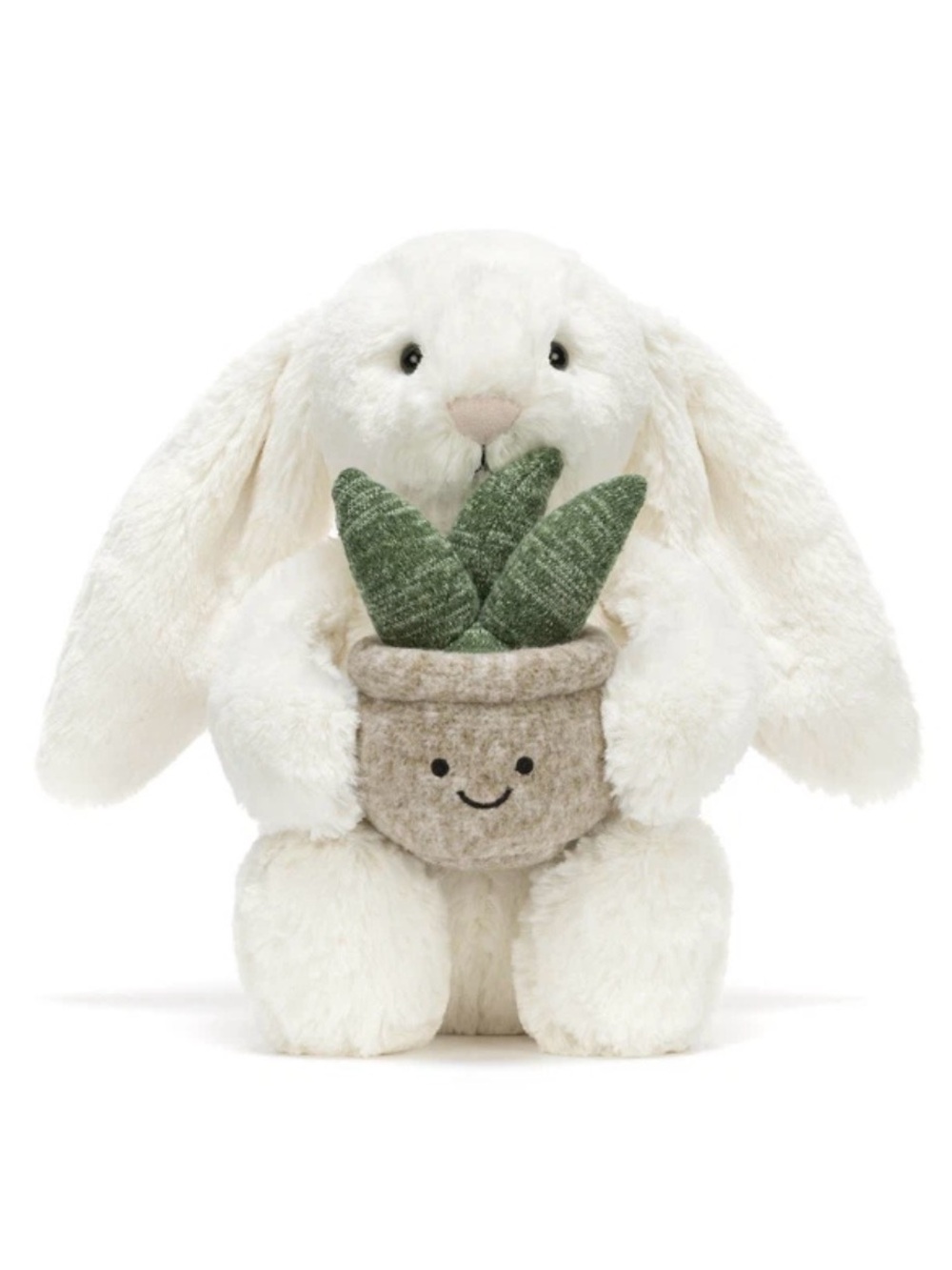 Jellycat Cream Bunny with Plant